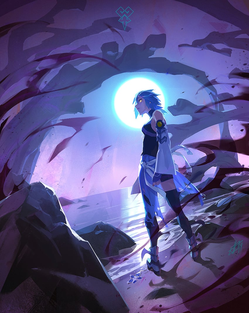 aqua and anti-aqua (kingdom hearts and 1 more) drawn by toni_infante