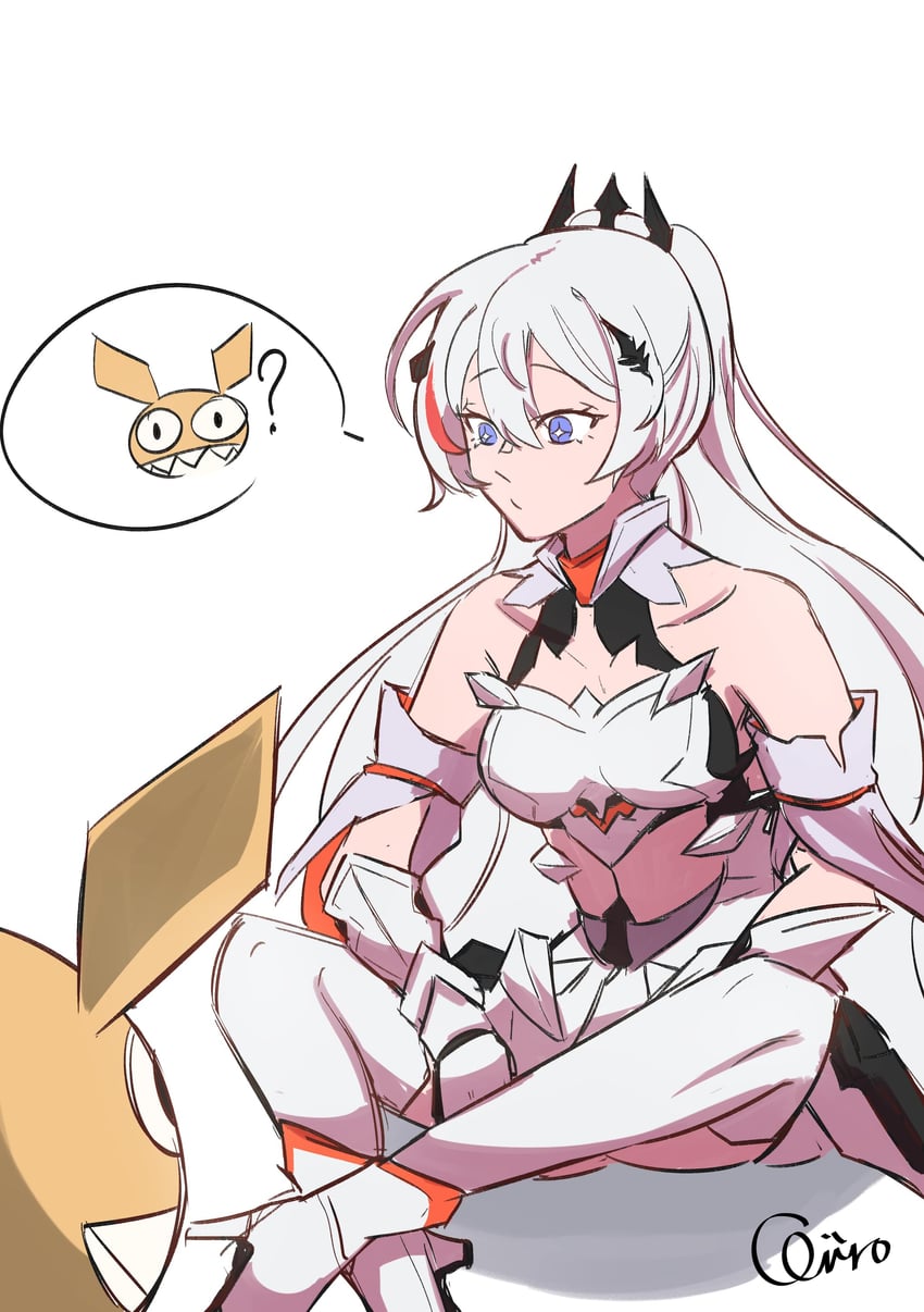 kiana kaslana and homu (honkai and 1 more) drawn by qamariiro