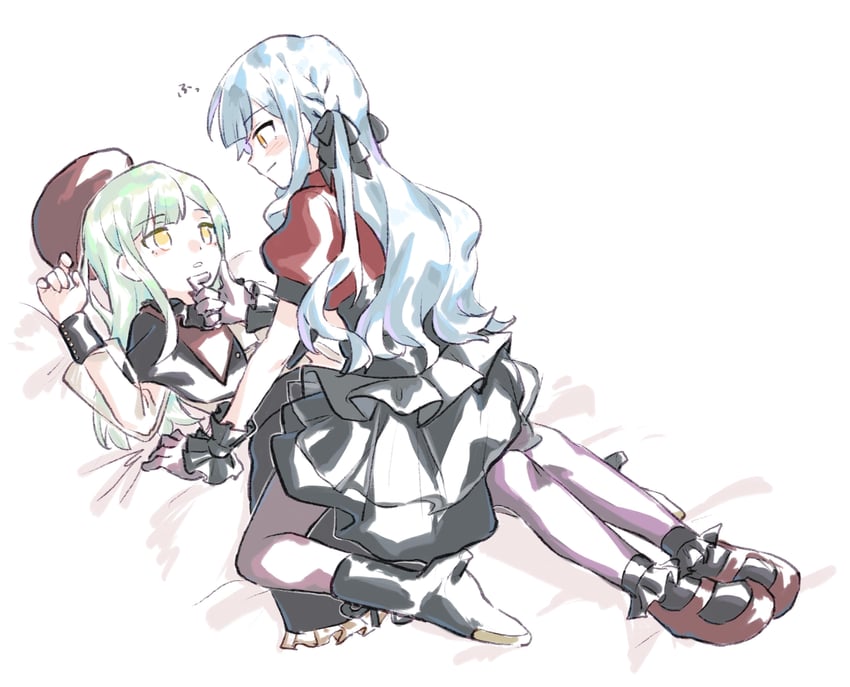 togawa sakiko, wakaba mutsumi, mortis, and oblivionis (bang dream! and 1 more) drawn by hitneko_yang