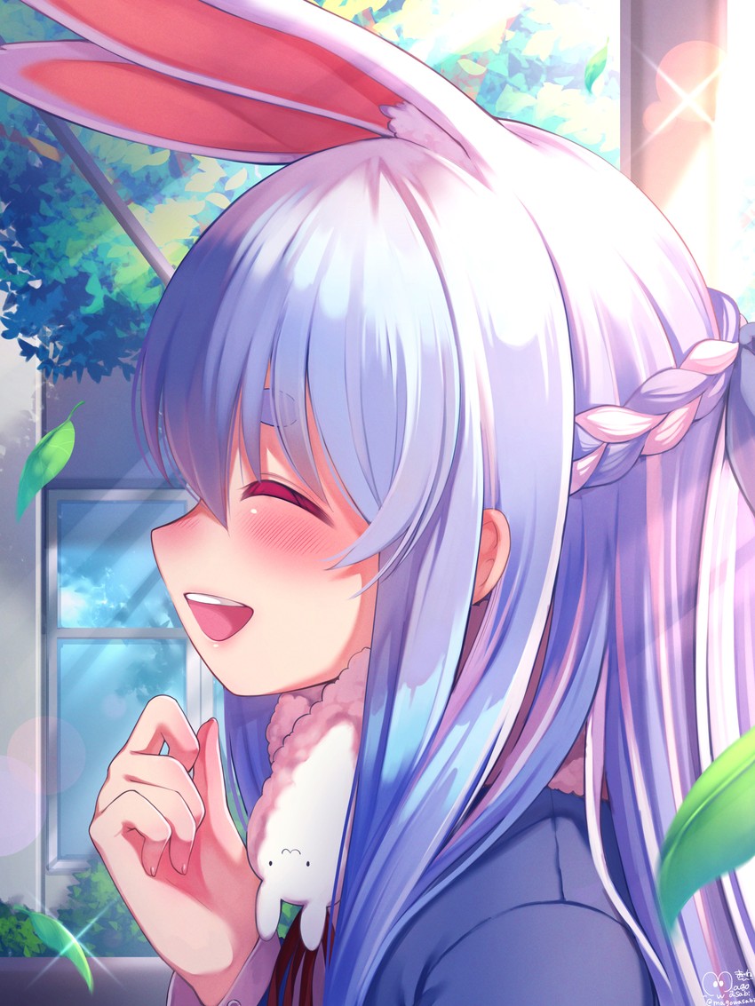 usada pekora and don-chan (hololive) drawn by magowasabi