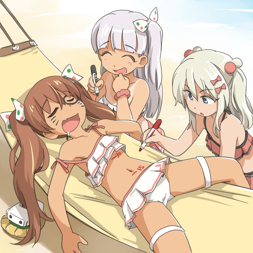 libeccio, grecale, maestrale, and maestrale kai (kantai collection) drawn by tewarusa