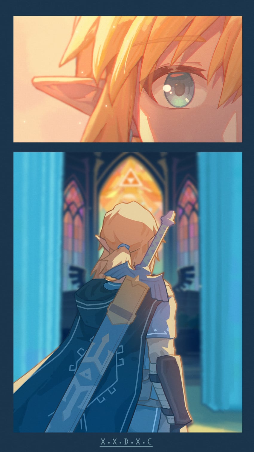 link (the legend of zelda and 1 more) drawn by x.x.d.x.c
