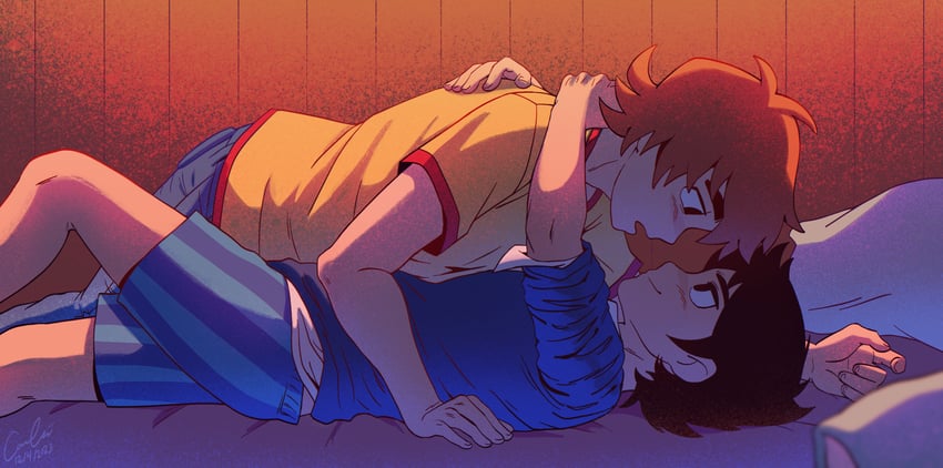 scott pilgrim and wallace wells (scott pilgrim and 1 more) drawn by faunsipaws