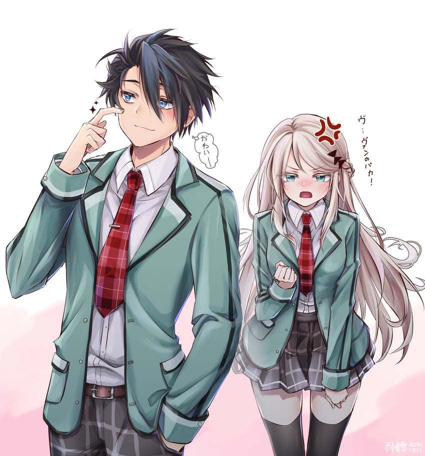 van arkride and elaine auclair (eiyuu densetsu and 2 more) drawn by willfin