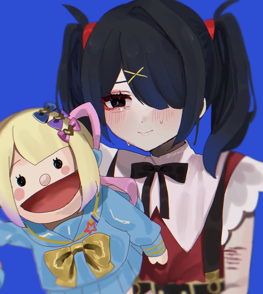 chouzetsusaikawa tenshi-chan and ame-chan (needy girl overdose) drawn by osakana_tarou_(sakana0_03)