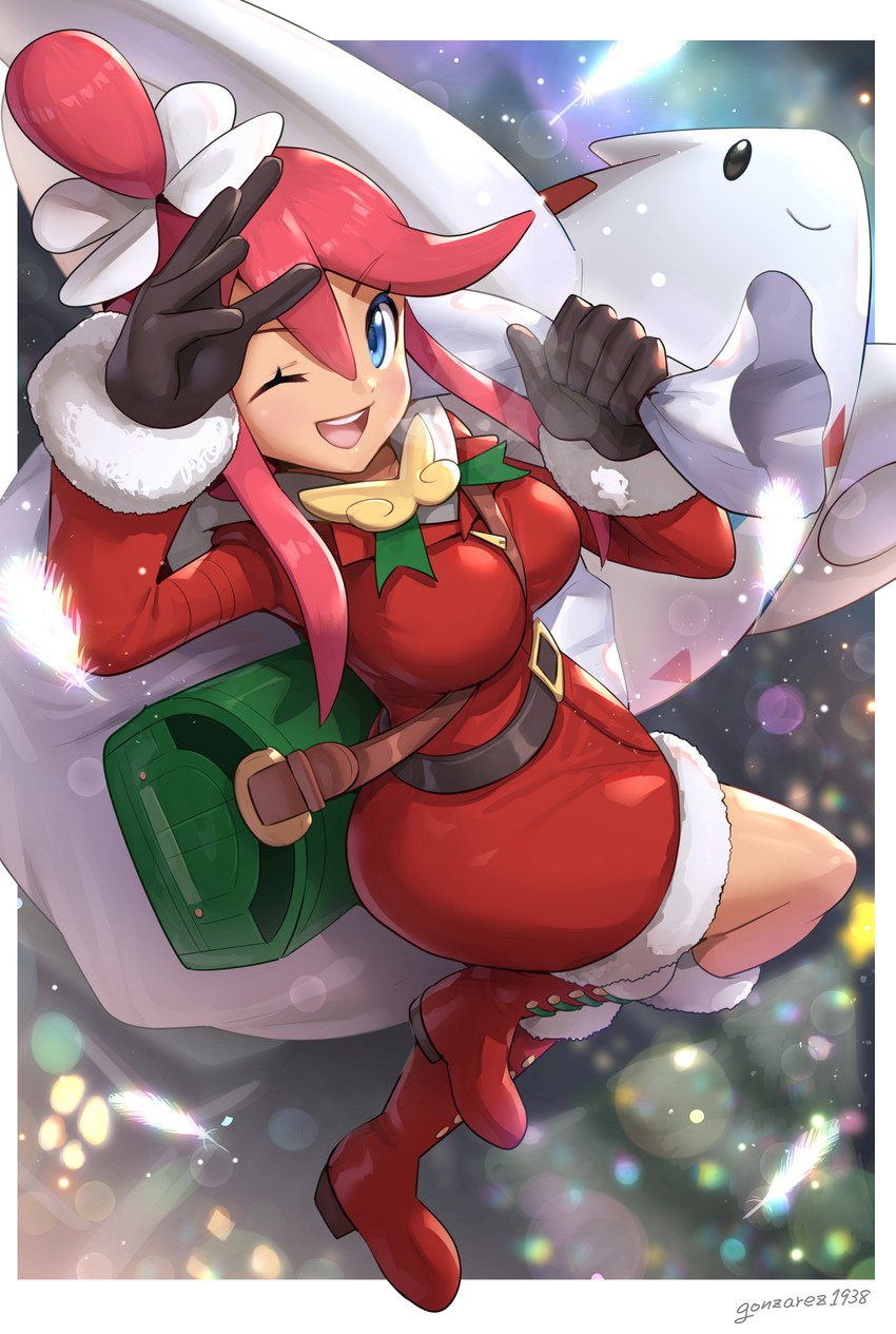 togekiss and skyla (pokemon and 1 more) drawn by gonzarez