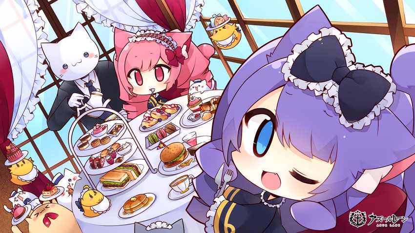 manjuu, meowfficer, lime, and pound (azur lane) drawn by muuran