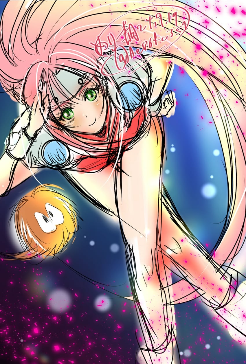 mylene jenius and guvava (macross and 1 more) drawn by merii_akazuki