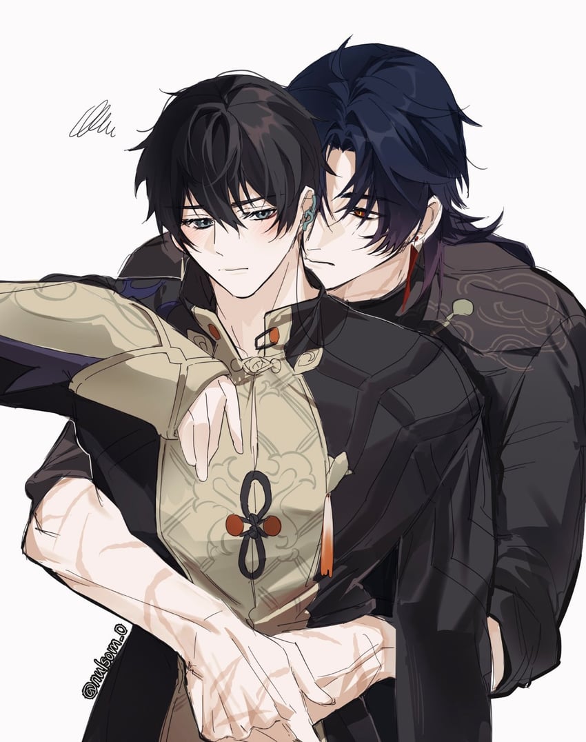 dan heng and blade (honkai and 1 more) drawn by nulsom_0