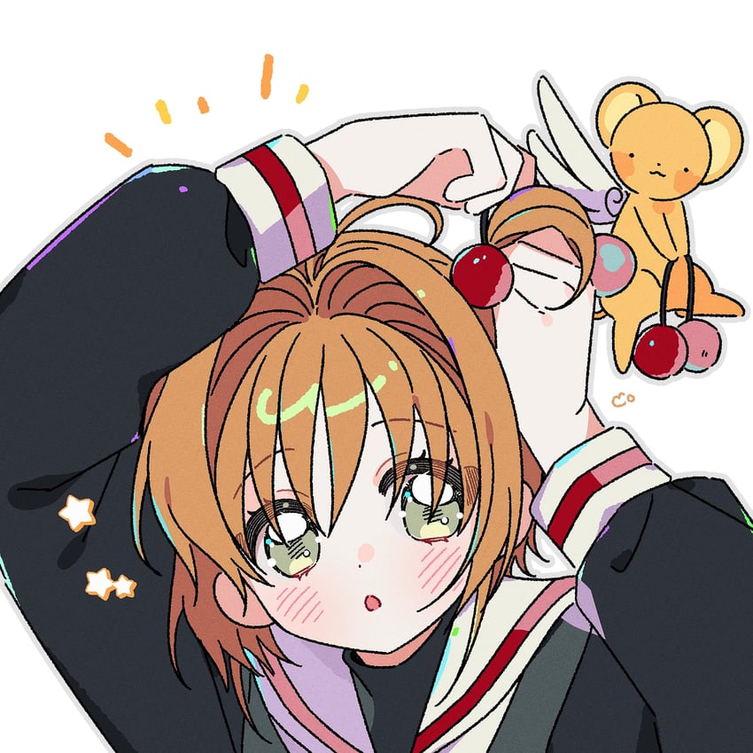 kinomoto sakura and kero (cardcaptor sakura) drawn by yalmyu