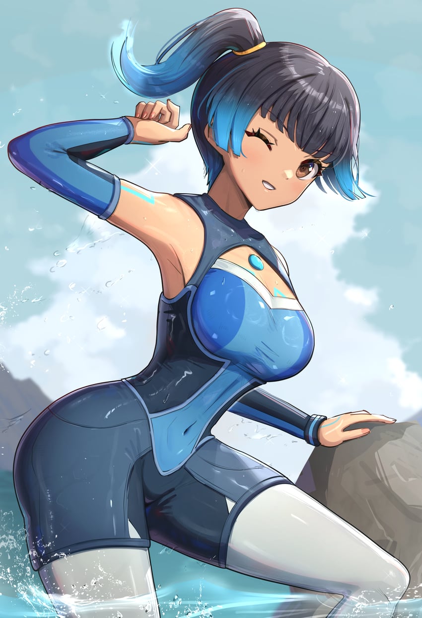 sena (xenoblade chronicles and 1 more) drawn by gonzarez