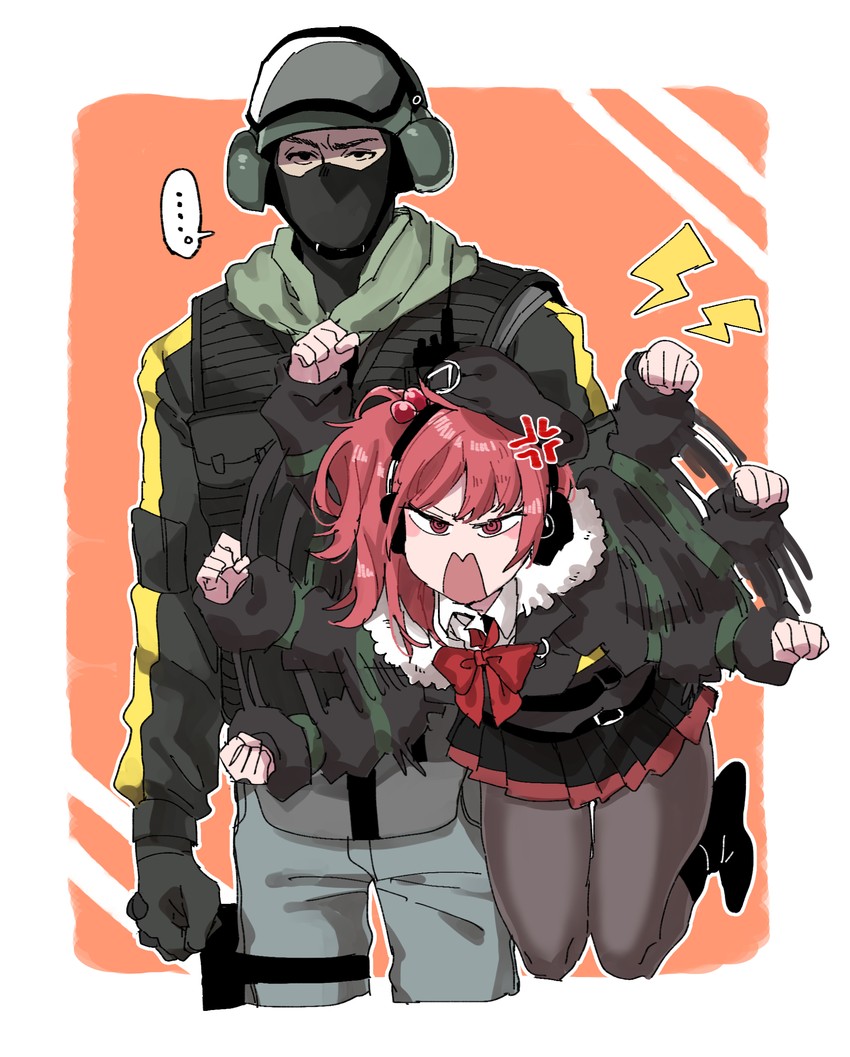 mp7 and bandit (girls' frontline and 1 more) drawn by sanso_(kasyawamoti)