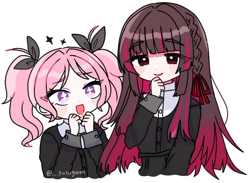 aoi nadeshiko and shirakusa shion (idolmaster and 1 more) drawn by rurugreen