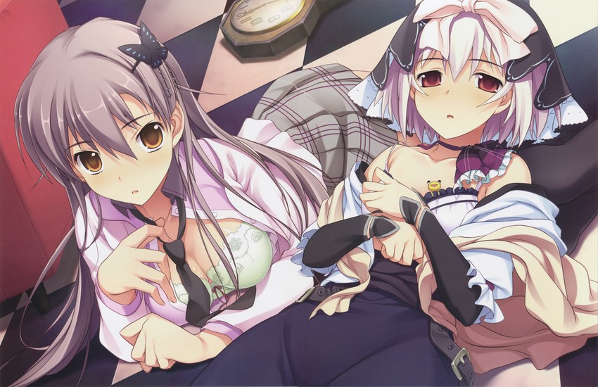 katase sakura and himuro sae (id rebirth session) drawn by amakura