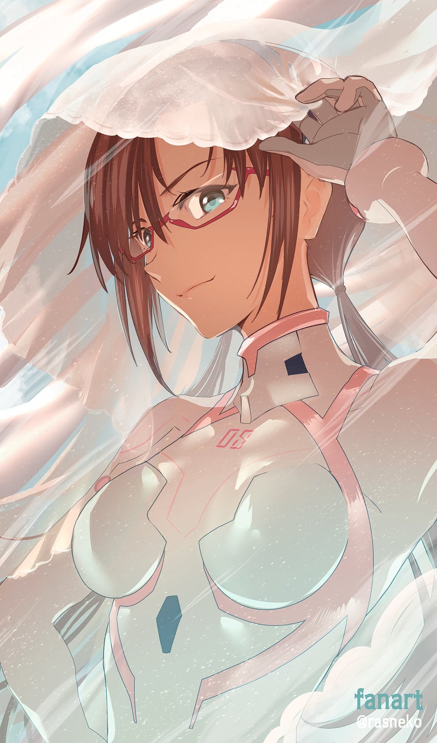 makinami mari illustrious (neon genesis evangelion and 2 more) drawn by rasneko