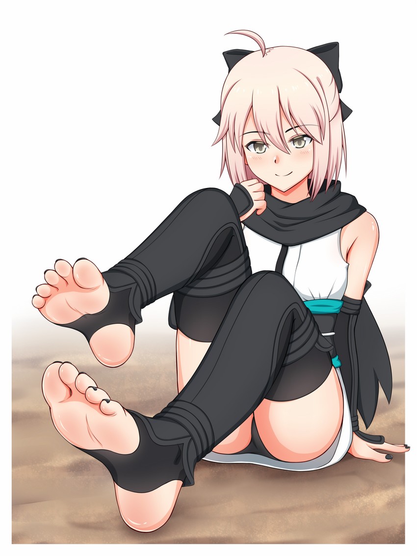 okita souji (fate and 2 more) drawn by lululewd