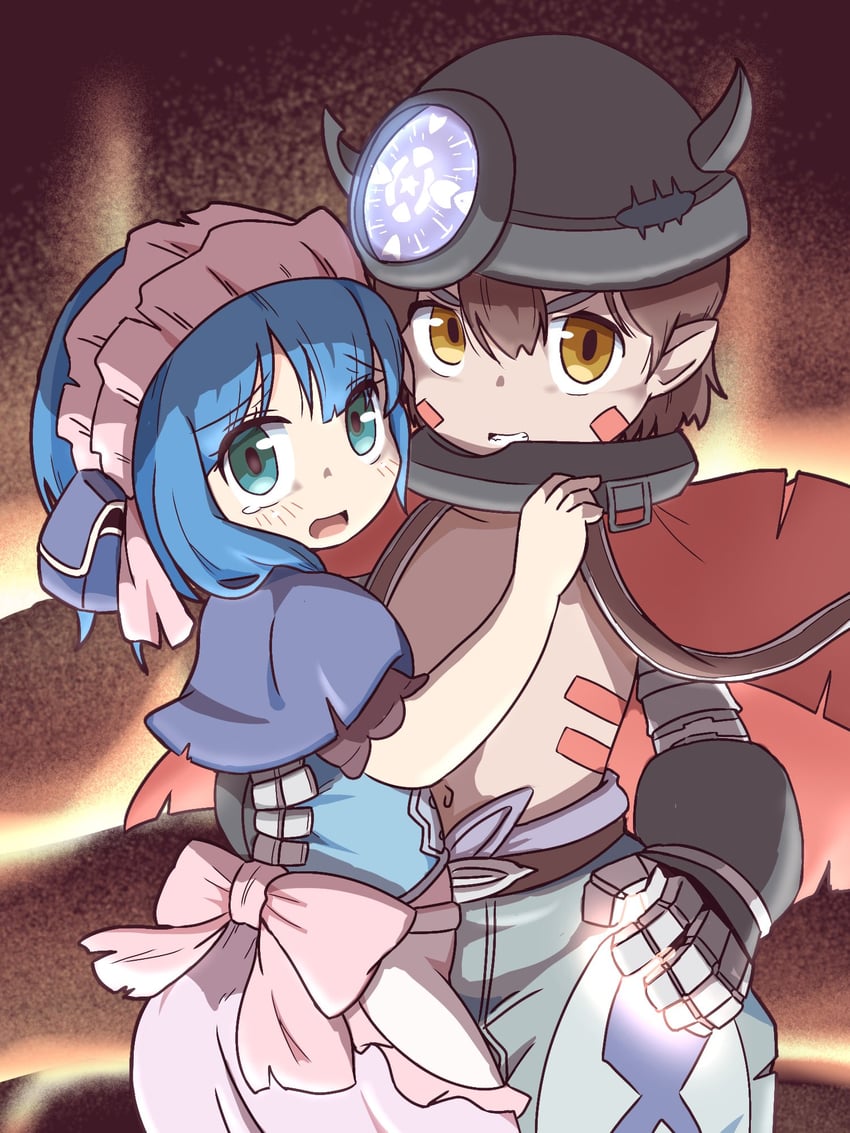 reg and maruruk (made in abyss) drawn by mino_ido1024