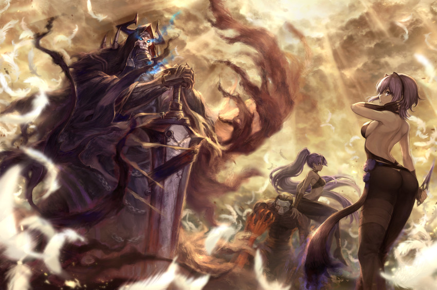 hassan of serenity, king hassan, assassin, female assassin, and hassan of the cursed arm (fate and 1 more) drawn by mashutarou_(neko_no_oyashiro)