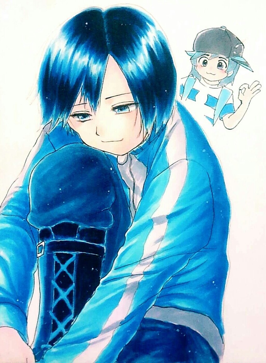 elio and calem (pokemon and 1 more) drawn by minapo