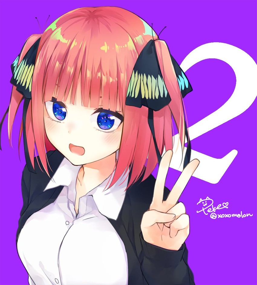 nakano nino (go-toubun no hanayome) drawn by peke_(xoxo_melon)