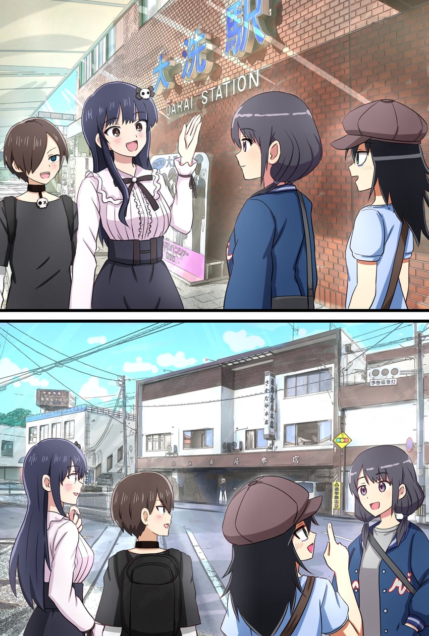kuroki tomoko, tamura yuri, yamada anna, and ichikawa kyoutarou (watashi ga motenai no wa dou kangaetemo omaera ga warui! and 1 more) drawn by omachi_(slabco)
