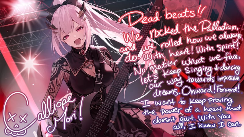 mori calliope (hololive and 1 more) drawn by motto_(night_wear)