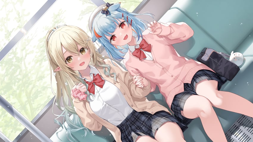 nanase eru, komai ume, and omochi (varium) drawn by kurasawa_moko