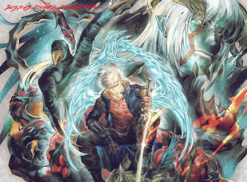 nero (devil may cry and 1 more) drawn by zimome90000000