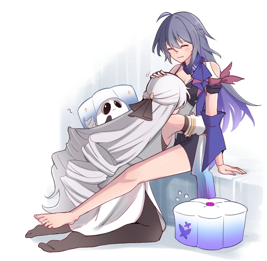 bronya rand and seele (honkai and 1 more) drawn by sunny_day_9797