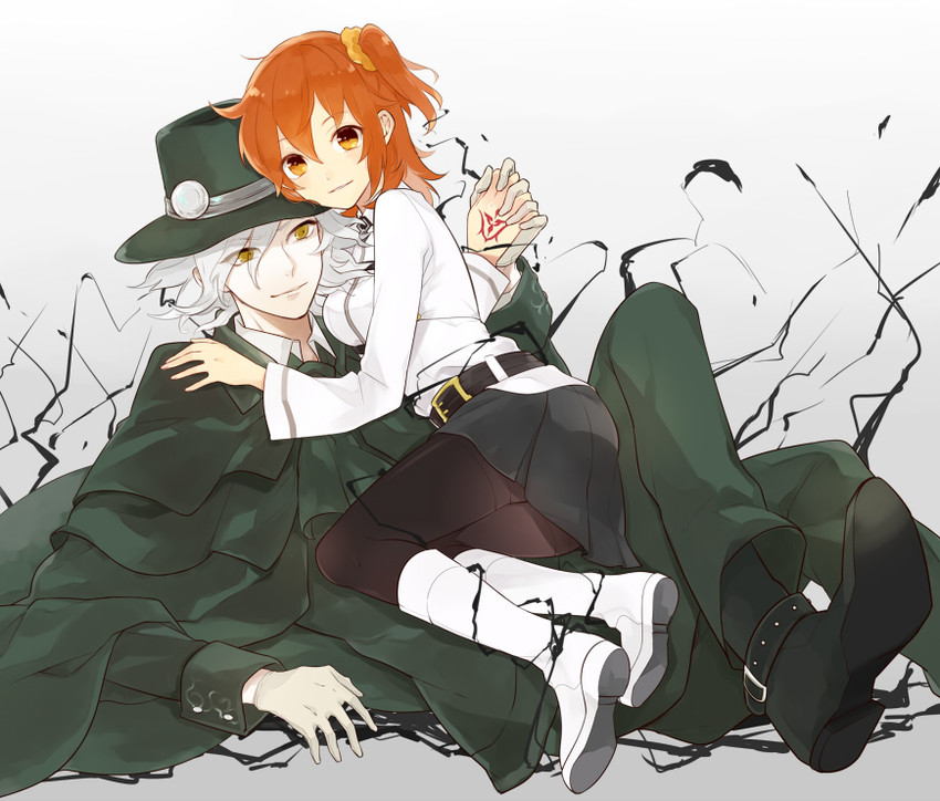 fujimaru ritsuka and edmond dantes (fate and 1 more) drawn by gaw_(enasa)