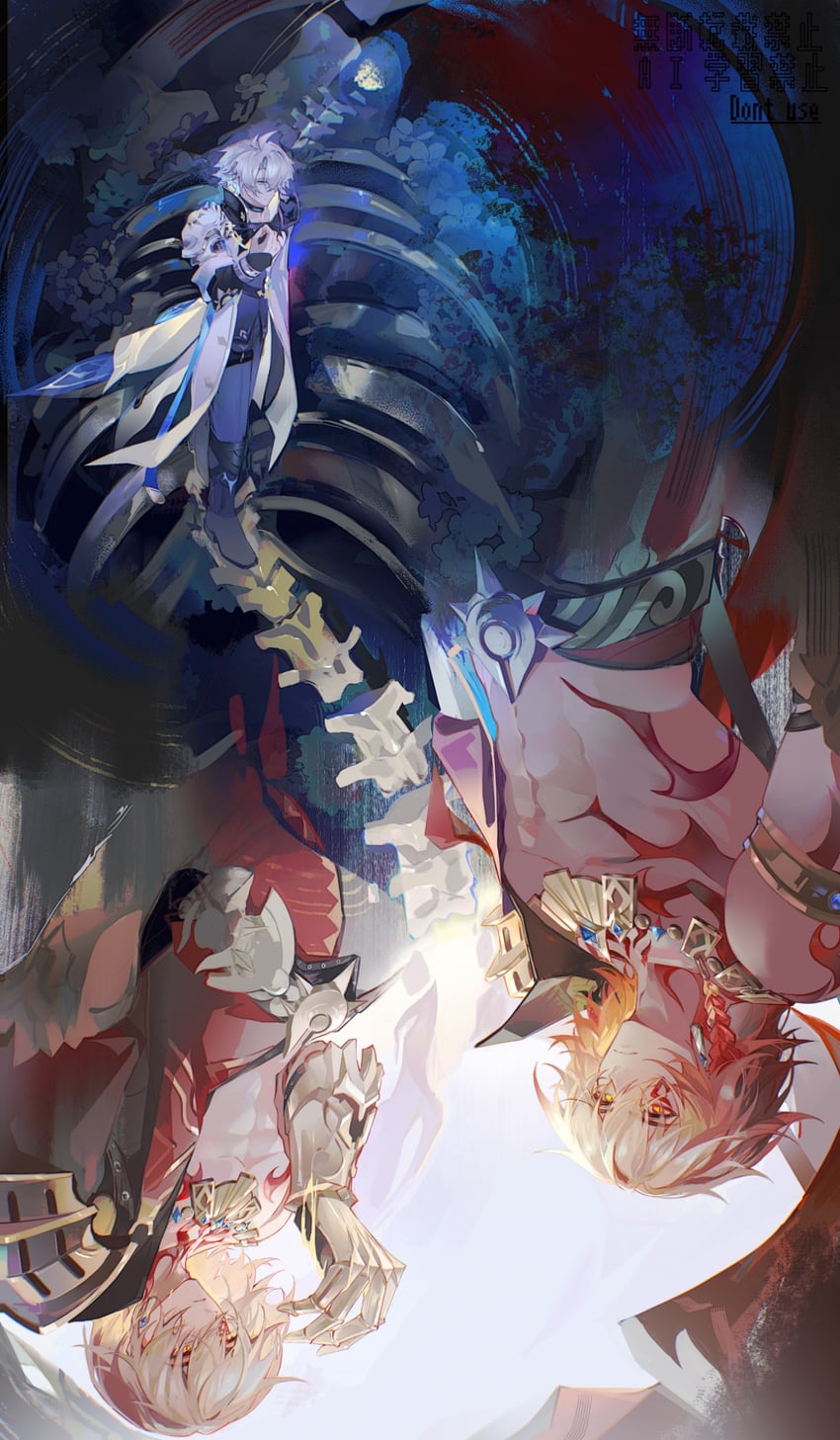 phainon and mydei (honkai and 1 more) drawn by renjian85537597