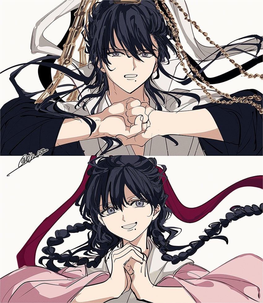 ren hakuryuu and ren gyokuen (magi the labyrinth of magic) drawn by ojyo_058