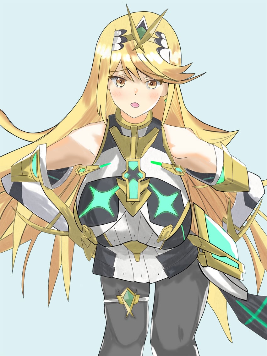mythra (xenoblade chronicles and 2 more) drawn by user_acuv8545