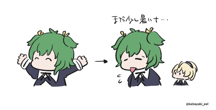 ando tazusa and yoshimura thi mai (assault lily) drawn by kabayaki_(kabayaki_eel)