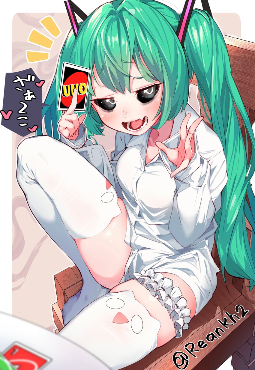 hatsune miku (vocaloid and 1 more) drawn by re:ankh