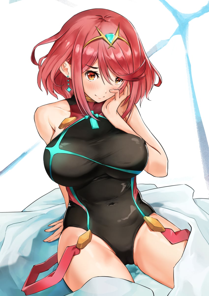 pyra (xenoblade chronicles and 1 more) drawn by sakaraubito