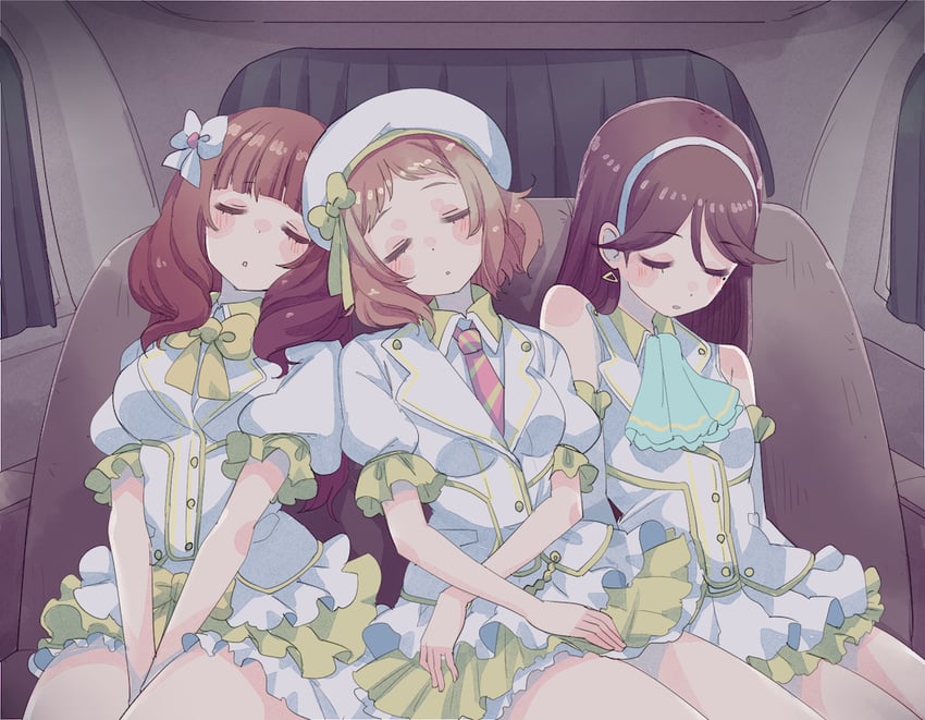 kira tsubasa, yuki anju, and todo erena (love live! and 1 more) drawn by cream_(nipakupa)