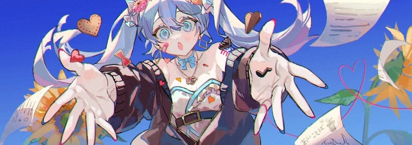 hatsune miku (vocaloid and 1 more) drawn by lunar_(lunar_815)