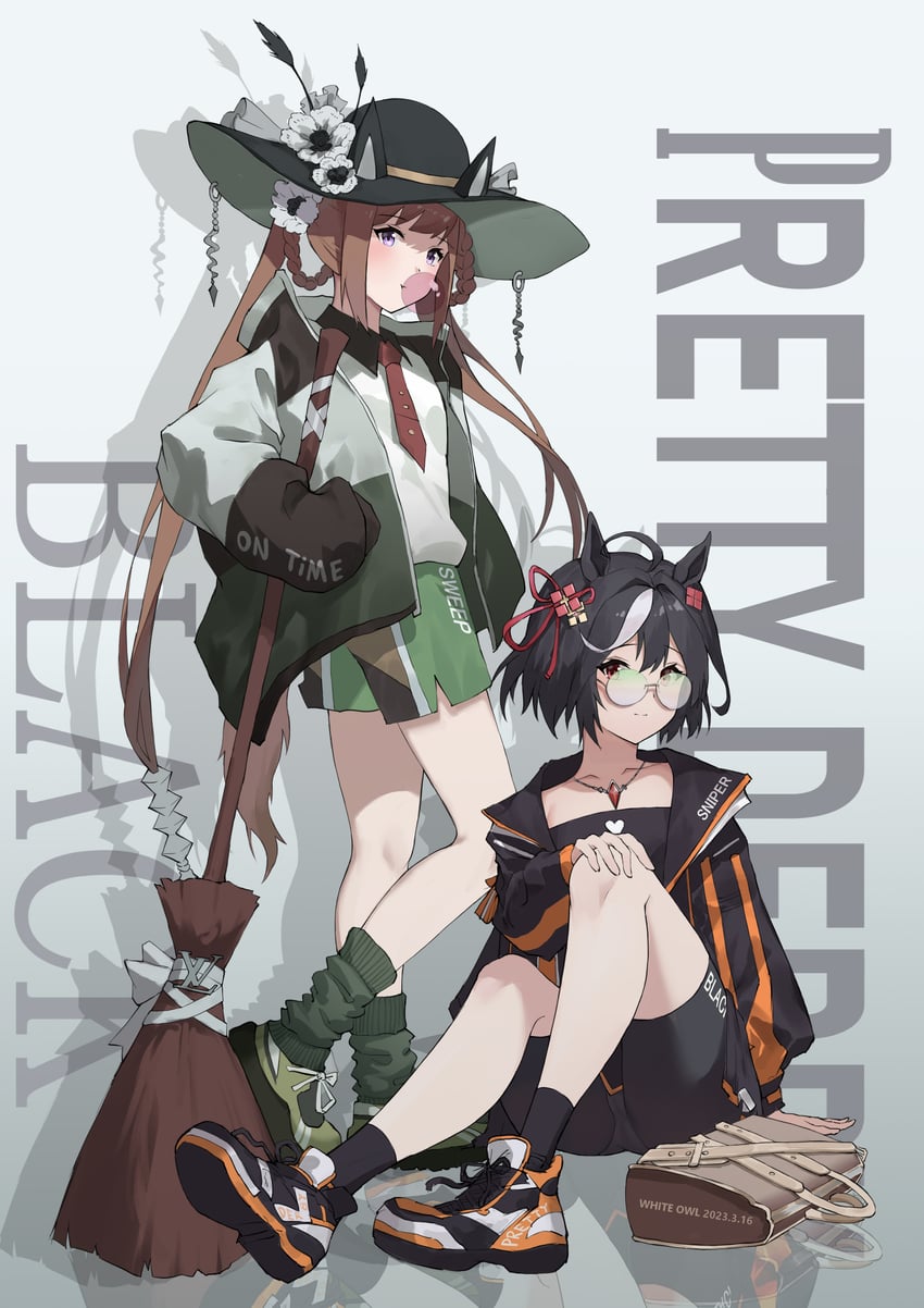 kitasan black and sweep tosho (umamusume) drawn by owl_(ddap)