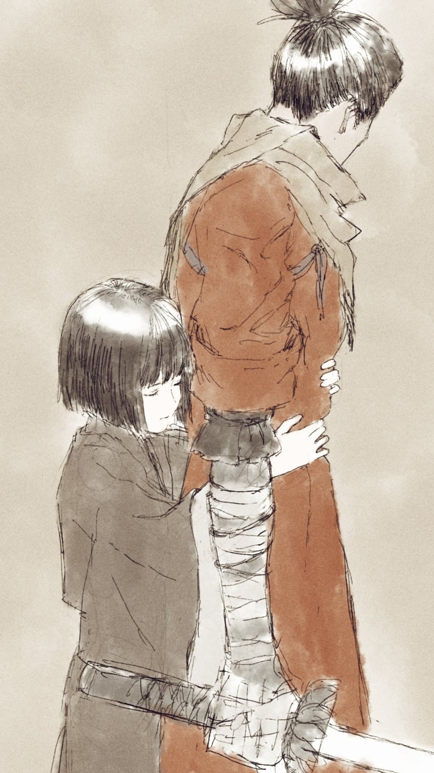 sekiro and kuro the divine heir (sekiro: shadows die twice) drawn by remingway02