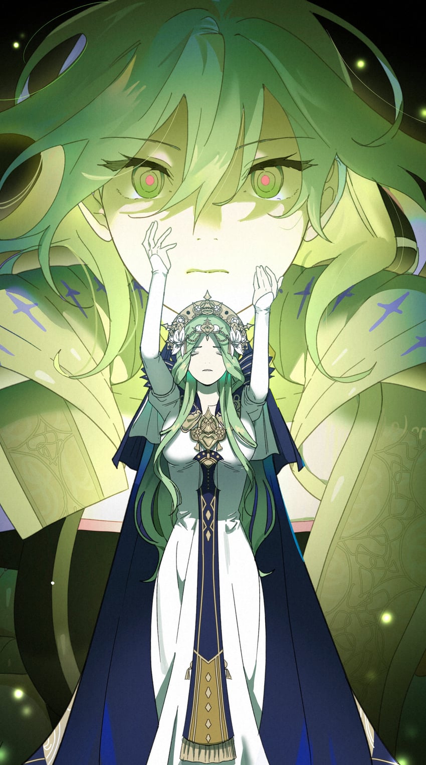 female byleth and rhea (fire emblem and 1 more) drawn by gemlatang
