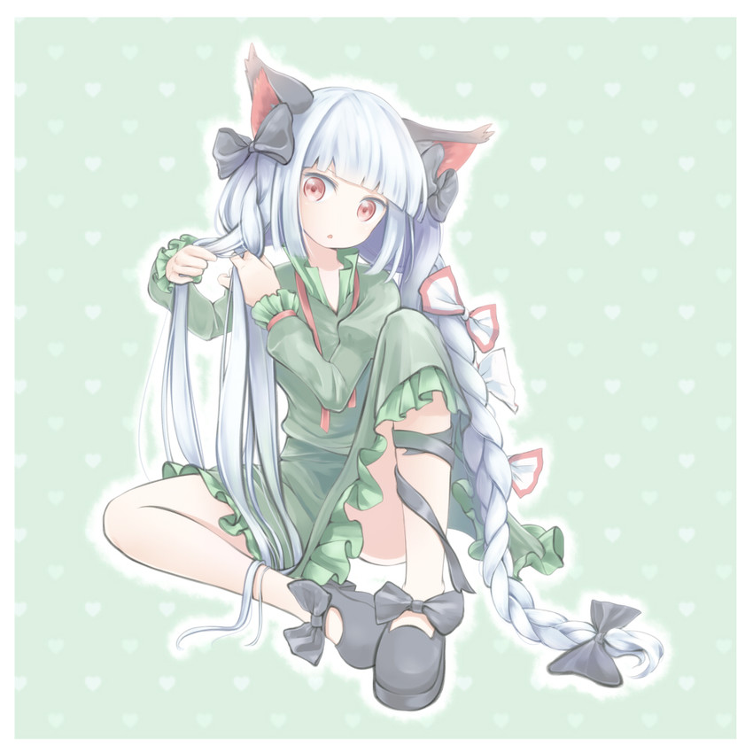 fujiwara no mokou and kaenbyou rin (touhou) drawn by nakahara_masahiko