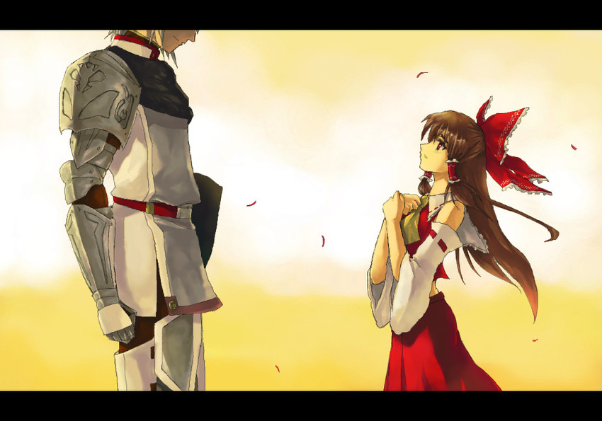 hakurei reimu and buront (touhou and 5 more) drawn by uo_(sisamo)