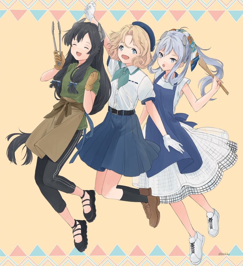 janus, i-47, and i-203 (kantai collection) drawn by kokko_(014kko)