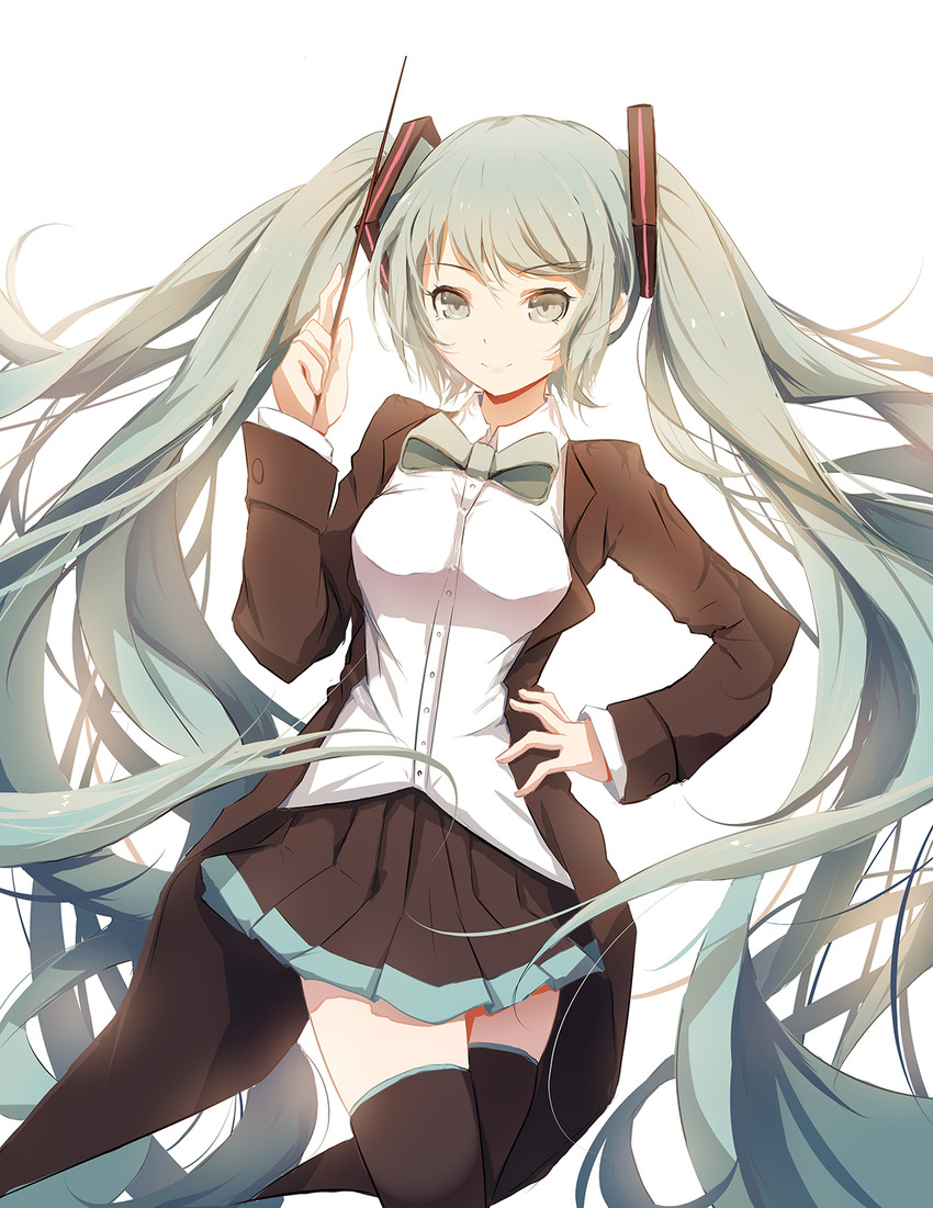 hatsune miku (vocaloid and 1 more) drawn by lengchan_(fu626878068)