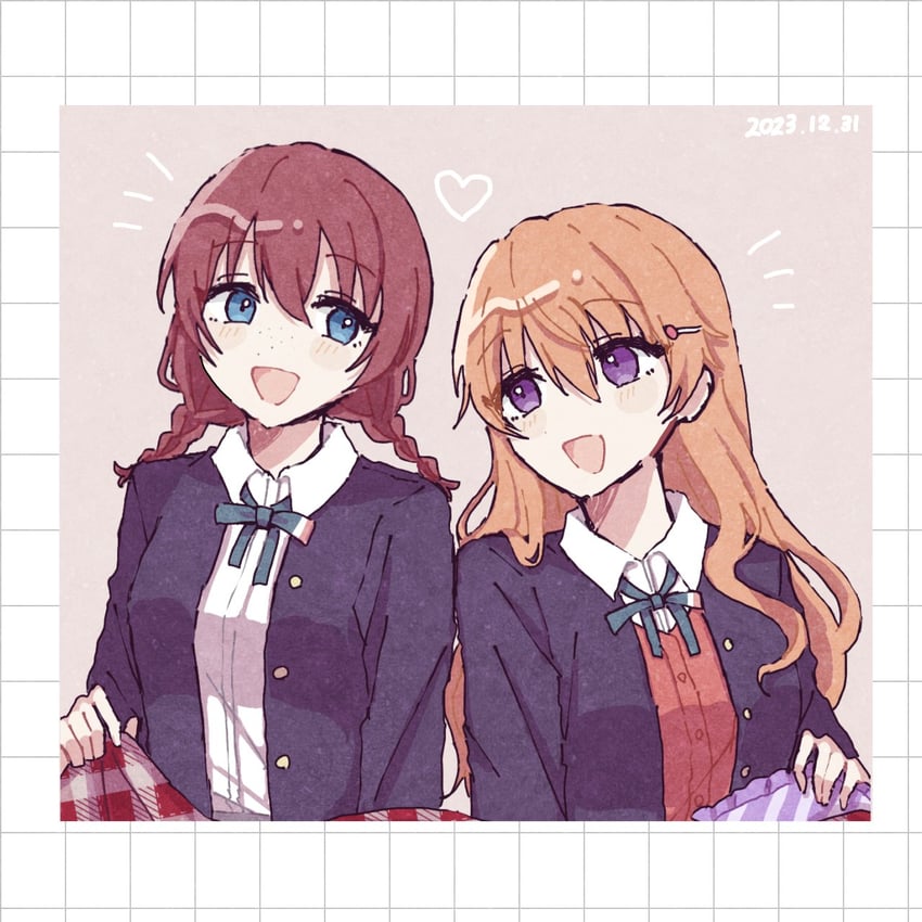 emma verde and konoe kanata (love live! and 1 more) drawn by ng_pst