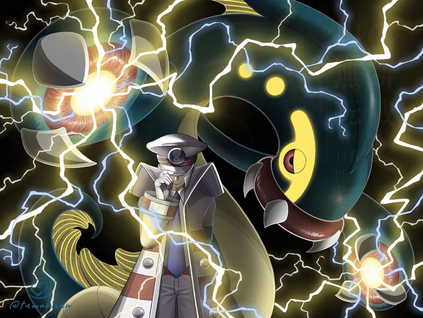 emmet and eelektross (pokemon and 1 more) drawn by tumurisan