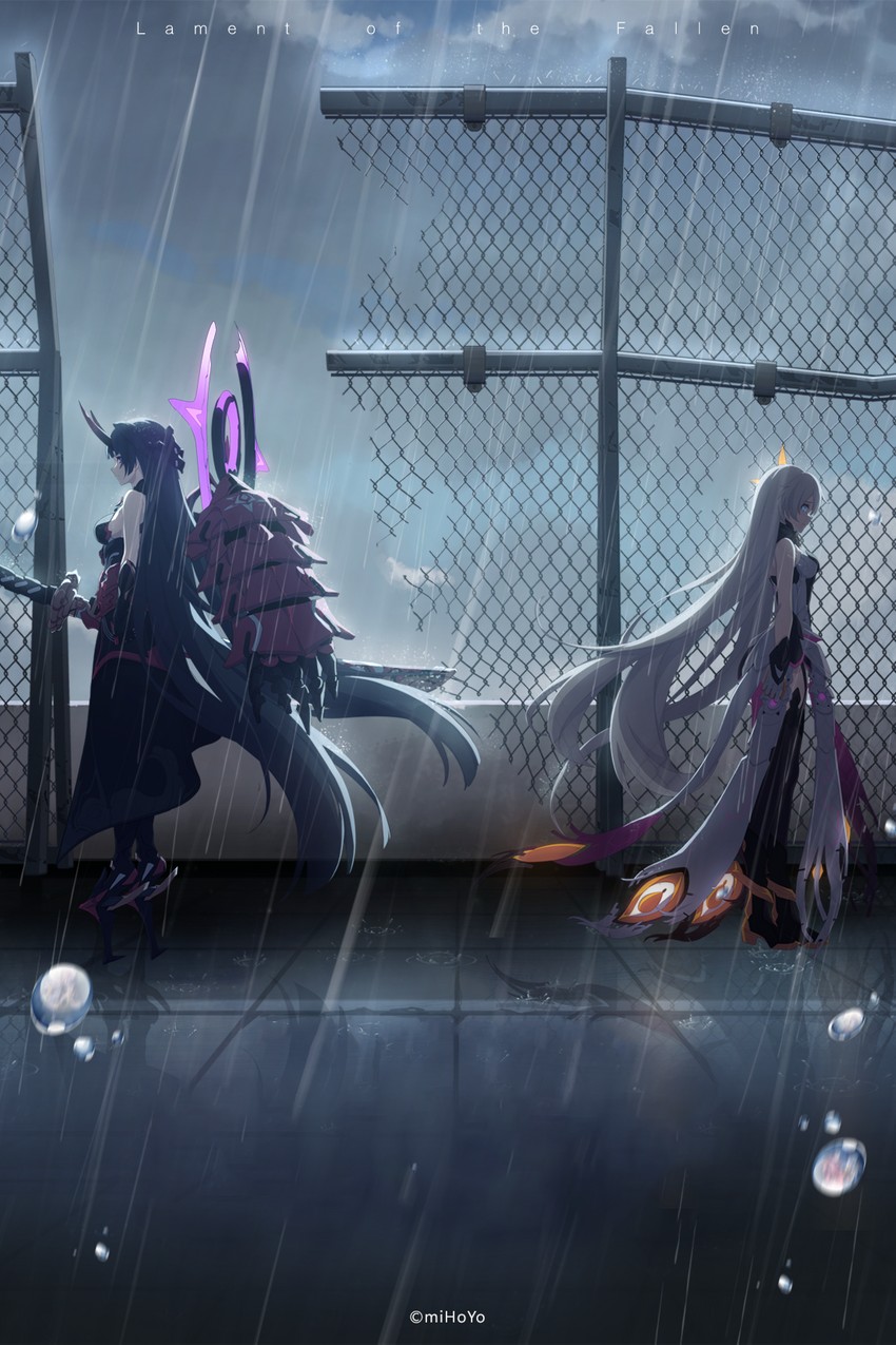 kiana kaslana and raiden mei (honkai and 1 more)
