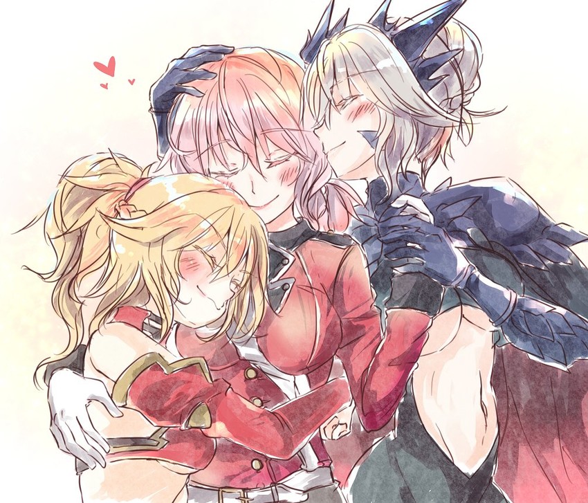 artoria pendragon, mordred, and florence nightingale (fate and 1 more) drawn by mirui