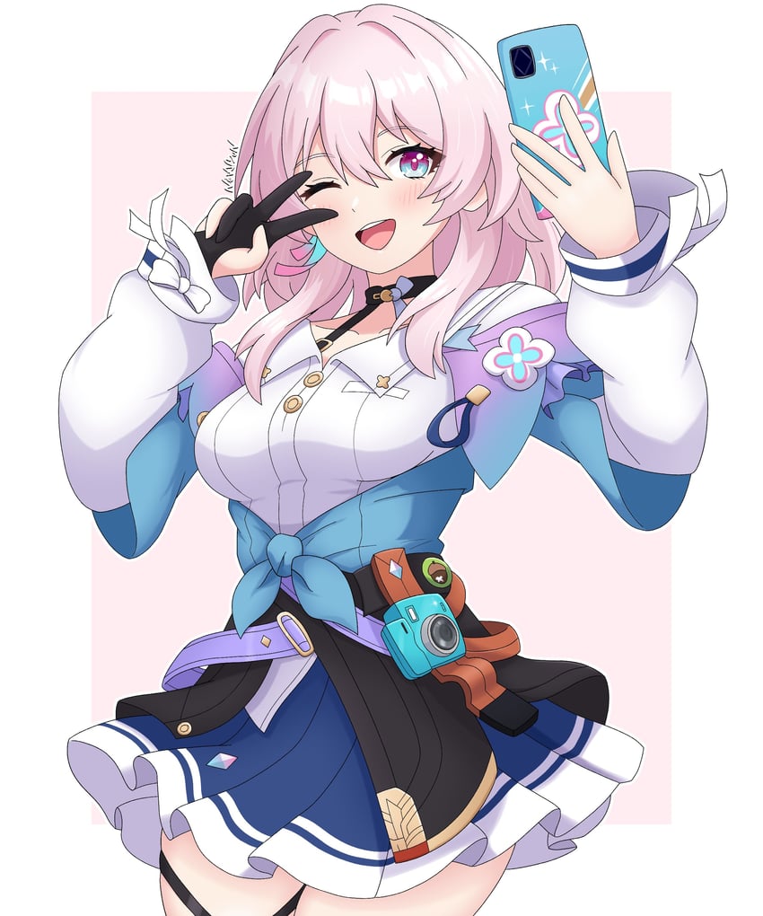 march 7th (honkai and 1 more) drawn by novabunvt